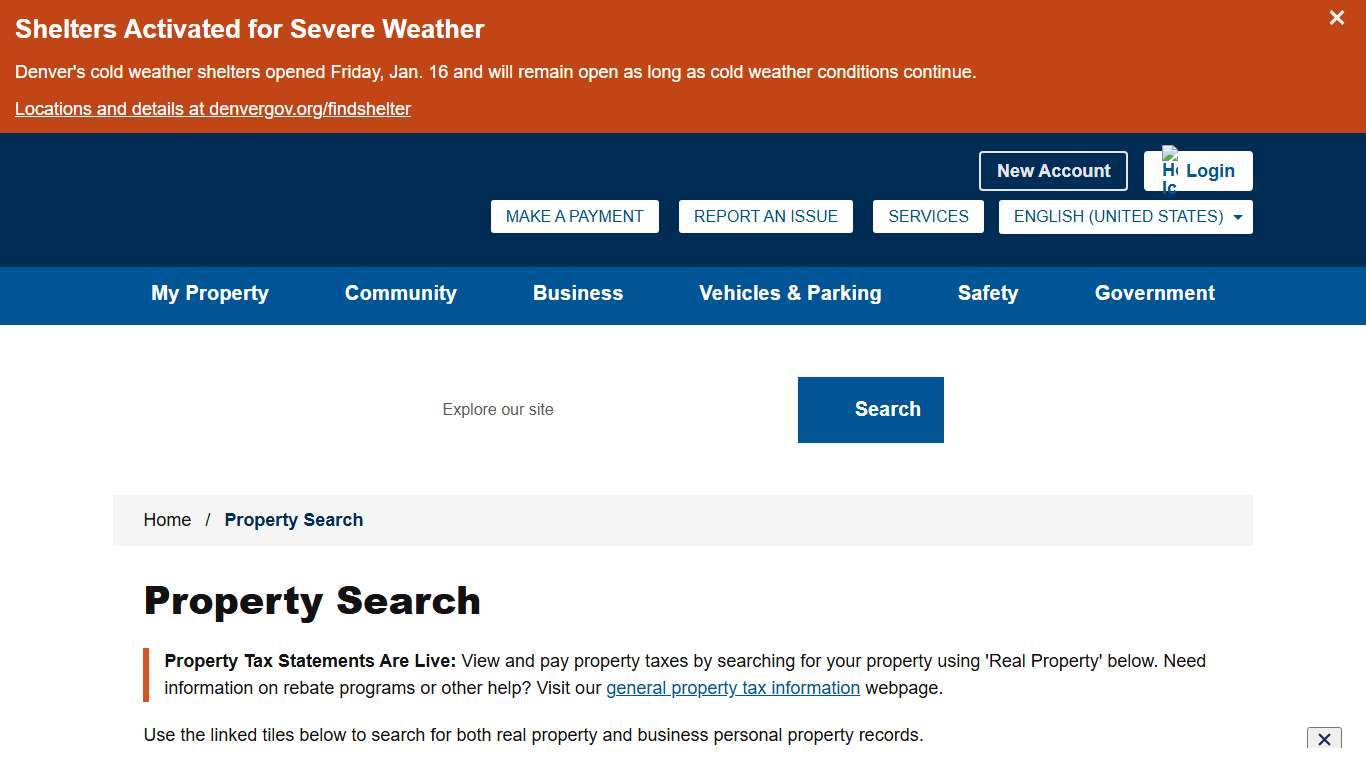 Property Search - City and County of Denver